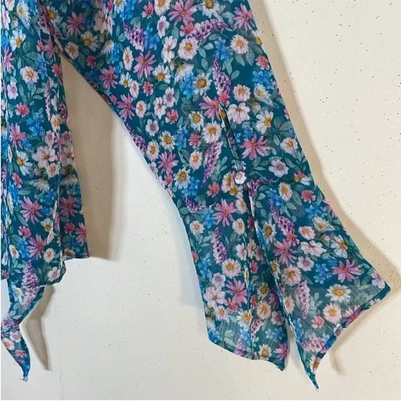 CITY CHIC Lidia Ruffle Disty Swirl Print Top. 20. NWT. - Picture 15 of 15